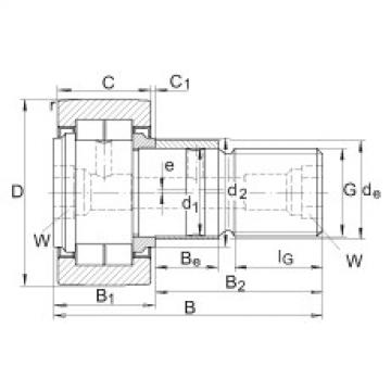 FAG Stud type track rollers - NUKRE62