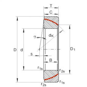 FAG Angular contact spherical plain bearings - GE28-SW