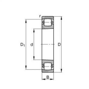 FAG Barrel roller bearings - 20215-K-TVP-C3