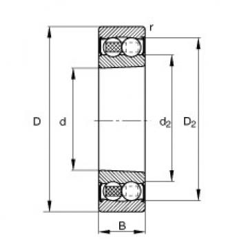 FAG Pendelkugellager - 2212-K-2RS-TVH-C3