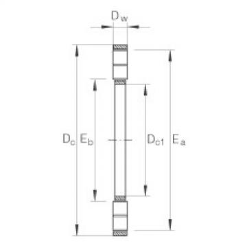 FAG Axial cylindrical roller and cage assembly - K89307-TV