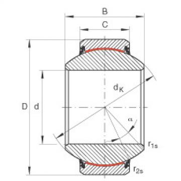 FAG Radial spherical plain bearings - GE60-FW-2RS