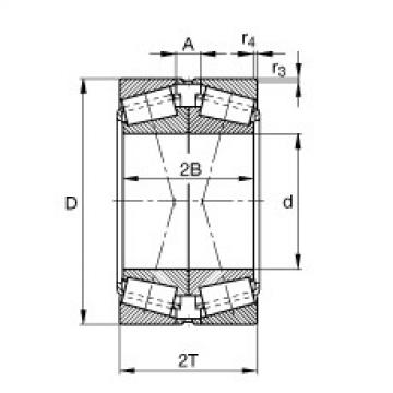 FAG Tapered roller bearings - 31308-XL-DF-A115-155