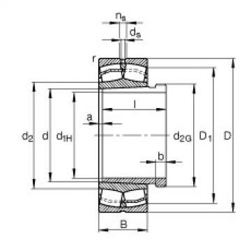 FAG Spherical roller bearings - 21309-E1-XL-K + AH309