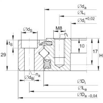 FAG Crossed roller bearings - XU080120