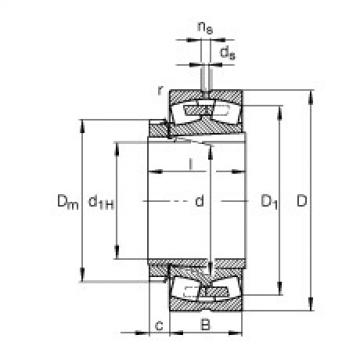 FAG Spherical roller bearings - 23120-E1A-XL-K-M + H3120