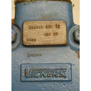 Vickers Double Vane Hydraulic Pump 12 GPM (2520VQ 12A 12)