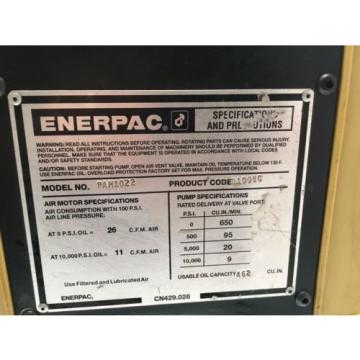 Enerpac PAM1022 Air Operated Hydraulic Pump/Power Pack 700 BAR *Free Shipping*