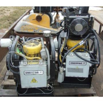 2 ENERPAC HYDRAULIC PUMPS WITH PARKER VALVES