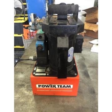 OTC POWERTEAM PE213S 10,000 psi HYDRAULIC PUMP single acting 1HP, 115/230v 1 ph