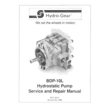 Pump PL-BGQV-DY1X-XXXX/BDP-10L-119/BDP-10L-119P/38345 HYDRO GEAR OEM FOR TRANSAX