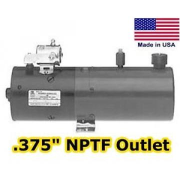 Hydraulic DC Power Unit, Pump, Motor, Reservoir - 2 Gal - No Valve - NPTF Outlet