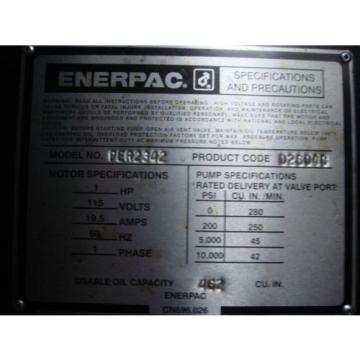 Enerpac Electric Hushh-Pump 1 HP 115 VOLTS 1 PHASE