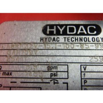 HYDAC TECNOLOGY POWER UNIT_CABRF32V-15.1-100-85-99_CABRF32V1511008599