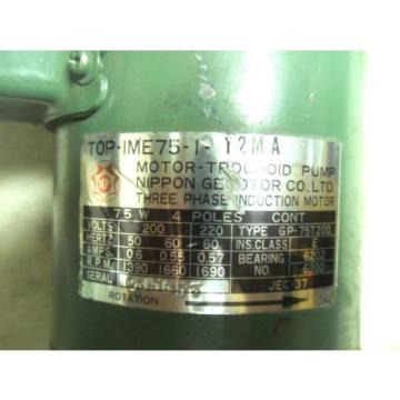 (Q1-3) NEW NIPPON TOP-1ME75-1-12MA PUMP MOTOR