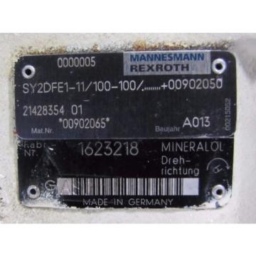 MANNESMANN REXROTH SY2DFE1-11/100-100/........+00902050 HYDRAULIC PUMP