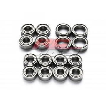 Jazrider 16pcs Metal Sealed RC Ball Bearing Kit Set Tamiya TT02 Chassis Car