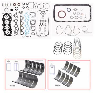 90-01 ACURA CAR 1.8L DOHC B18A1 B18B1 RERING KIT PREMIUM GASKETS BEARINGS