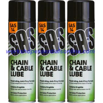 Chain Cable Spray Lube Bearing Bike Motorcycle Car Forklift with Graphite SAS14