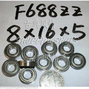 100) F688ZZ 8x16x5 Flanged 8*16*5 mm F688Z Miniature Ball Radial Bearing F688 ZZ