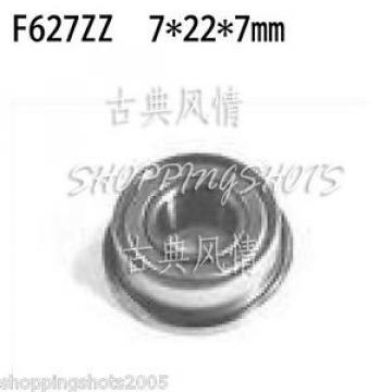 10pcs F627ZZ Flanged 7*22*7 mm F627Z 7X22X7 Ball Radial Bearing F627 ZZ