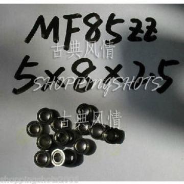 1) MF85 5X8X2.5 Flanged 5*8*2.5 mm bearings Miniature Ball Radial Bearing MF85ZZ