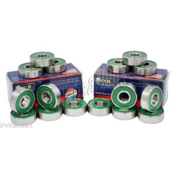 16 inline/Rollerblade Skate Ceramic Sealed Deep Groove Radial Ball Bearings