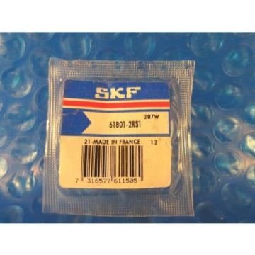 SKF 61801-2RS1 Single Row Radial Bearing; Deep Groove Design