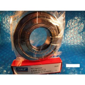 SKF 6308 2Z C3. ZZ Single Row Radial Bearing(=2 FAG 2ZR, NTN,NSK,FAFNIR 308KDD)