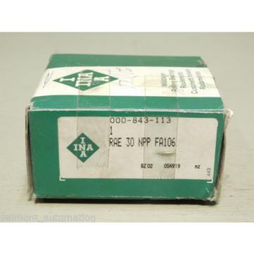 BRAND NEW - INA RAE 30 NPP FA106 Radial Insert Bearing