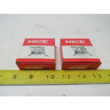 Nice 7512DLG .75x1.75x.625&#034; Heavy Duty Precision Ground Radial Bearings Lot of 2