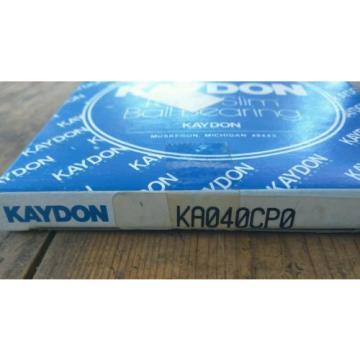 Kaydon Bearing KA040CP0 Radial/Deep Groove Ball Bearing - 4 in ID, 4-1/2 in OD