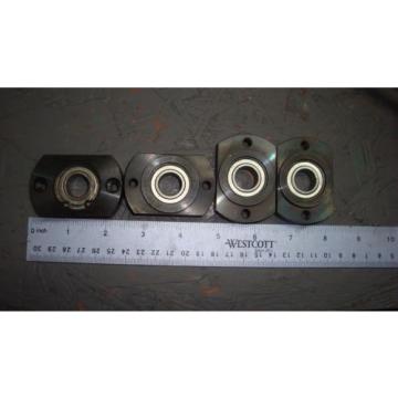 LOT OF 4 6002-Z Radial Ball Bearing WITH MOUNTING BLOCKS FREE SHIPPING