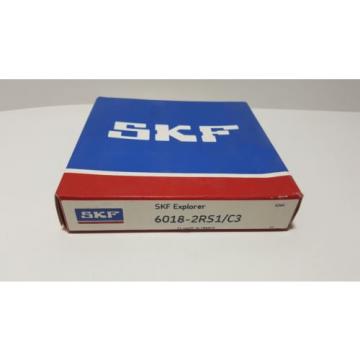 **NEW** SKF 6018 2RS1/C3,Radial/Deep Groove Ball Bearing-Metric ,SKF 6018-2RS1/C