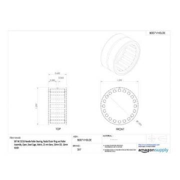 SKF NK 25/16 Needle Roller Bearing, Radial Outer Ring and Roller Assembly, Open,