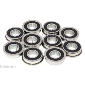 10 Flanged 6x10 Sealed 6x10x3 Miniature Deep Groove Radial Ball Bearings