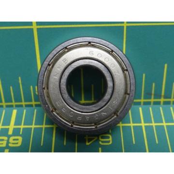 NMB 6000Z Single Row Radial Ball Bearing 10mm ID, 26mm OD, 8mm Width