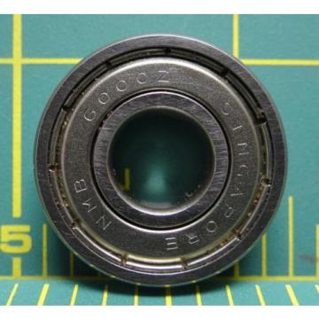 NMB 6000Z Single Row Radial Ball Bearing 10mm ID, 26mm OD, 8mm Width