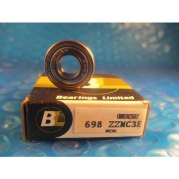 NSK 698ZZ M C3 E, 698 ZZ, Single Row Radial Bearing