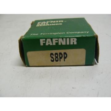 NEW FAFNIR S8PP BALL BEARING RADIAL 3/4IN BORE 1-5/8IN OD 7/16IN W