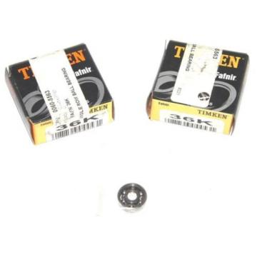 LOT OF 2 NEW TIMKEN 36K RADIAL BALL BEARINGS