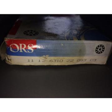 ORS Bearing 6310 ZZ G93 C3 Single Row Deep Groove Radial Ball Bearing