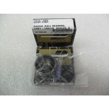 (qty2) PEER 1616-2RS RADIAL BALL BEARING 1/2x1-1/8x3/8  New