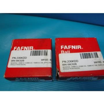 NEW 2 FAFNIR SING ROW RADIAL 206KDD