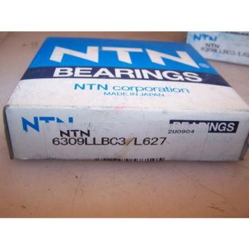 NEW NTN RADIAL BALL BEARING 6309LLBC3/L627   BORE 45mm X 100mm OD X 25mm WIDTH