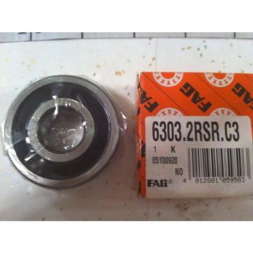 FAG SCHAEFFLER 6303.2RSR.C3.L38 RADIAL AND GROOVE BALL BEARING