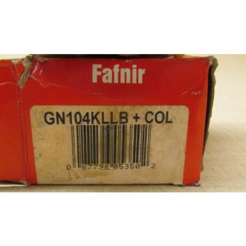 1 NIB FAFNIR GN104KLLB + COL GN104KLLBCOL RADIAL/DEEP GRVE BALL BRNG, 1-1/4X80MM