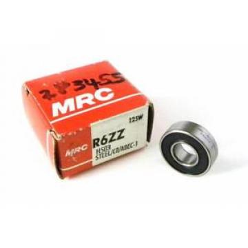 NEW MRC R6ZZ RADIAL DEEP GROOVE BALL BEARING 3/8&#034; X 7/8&#034; X 9/32&#034; (2 AVAILABLE)