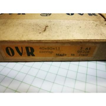 NEW OVR 98208 RADIAL BALL BEARING 40X80X11 RODAMIENTO DE BOLAS