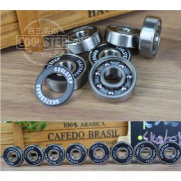 8pcs Skateboard Steel Set Sealed Gcr15 Deep Groove Radial Ball Bearings 608ZB